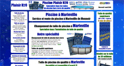 Desktop Screenshot of marievillepiscine.plaisir-h2o.com
